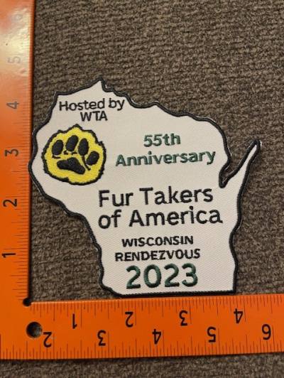 2023 Fur Takers of America Convention Patch - WI